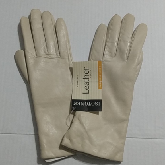 isotoner Accessories - Women's Isotoner Leather Gloves Sz 7 1/2